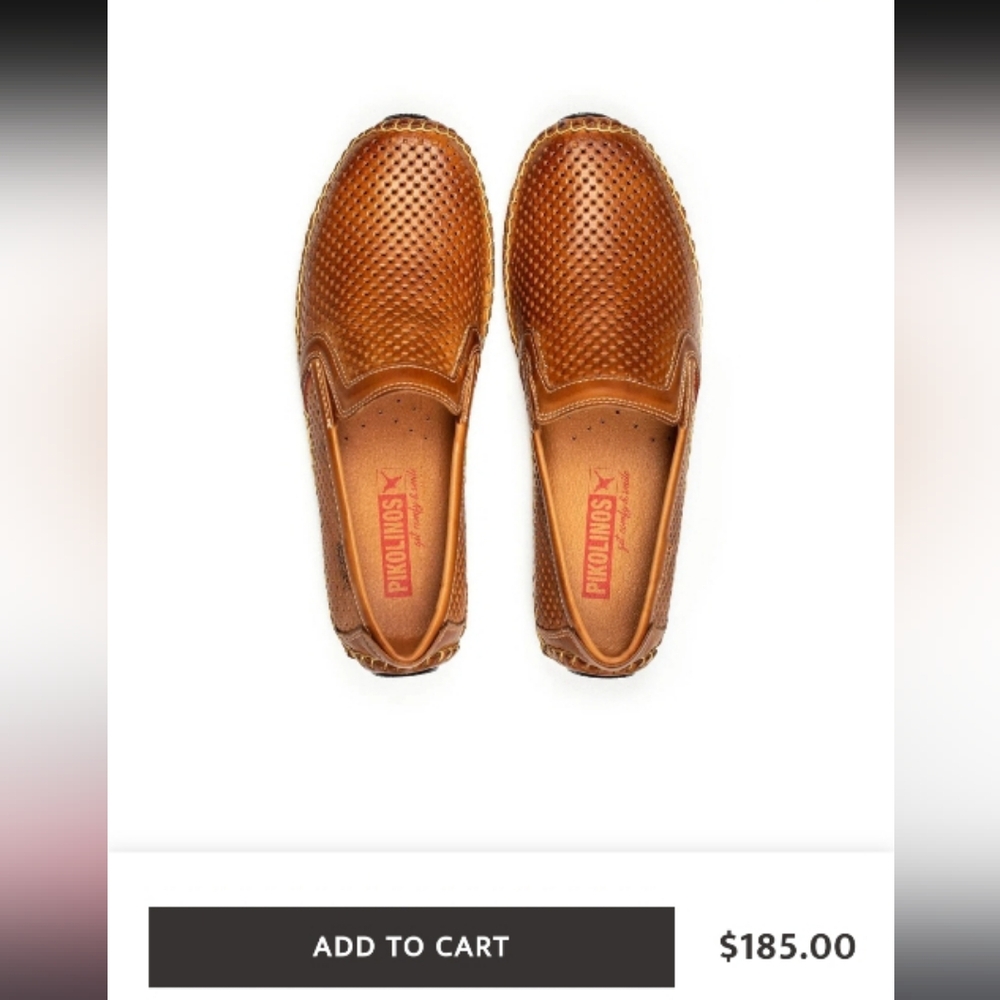 46 Pikolinos Azores Brown Leather Driver Loafer Venetian Slip On Jog Shoe Men 12 - Picture 14 of 16